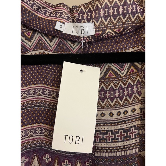 Tobi Multicolor Kimono/Tunic/Cover Up Size Small - Picture 3 of 4